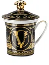 Versace 30 Years Mug Collection Virtus Gala Black In Black