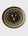 Versace Virtus Gala Black Bread & Butter Plate