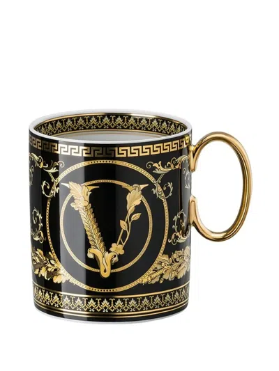 Versace Virtus Gala Mug In Black