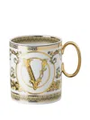 Versace Virtus Gala White Mug With Handle In White
