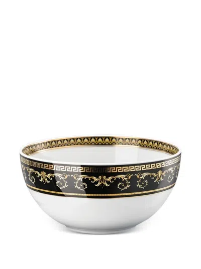 Versace Virtus Gala Patterned Bowl (15cm) In White