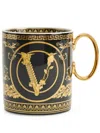 Versace Virtus Gala Porcelain Mug In Black