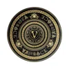 Versace Virtus Gala 33cm Plate In Black