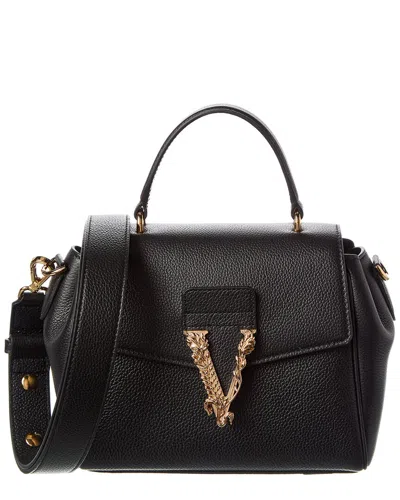 Versace Virtus Leather Satchel