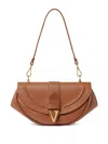 Versace Virtus Schultertasche In Brown