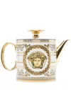 Versace Gold-tone Virtus Medusa Teapot In 白色