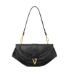Versace Virtus Small Shoulder Bag In Black