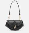 Versace Virtus Small Shoulder Bag In Black