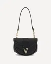 Versace Virtus Small Shoulder Bag In Black