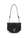 Versace Virtus Small Shoulder Bag In Black