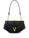 Versace Virtus Small Shoulder Bag In Black