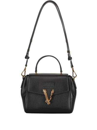 Versace Virtus Tote Bag In Schwarz