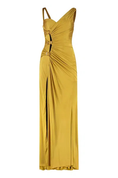 Versace Viscose Dress In Green