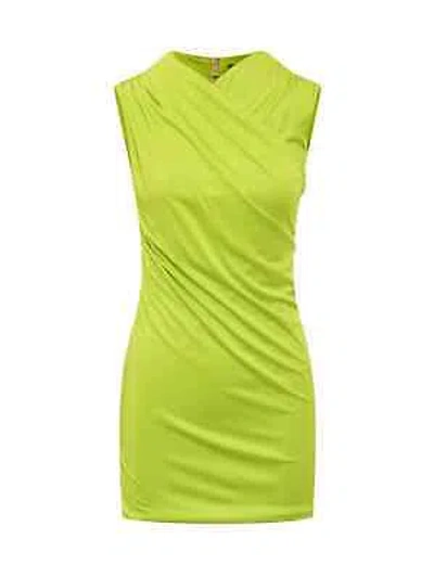 Pre-owned Versace Viscose Dress In Green