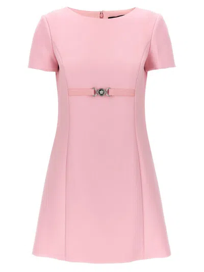 Versace Medusa 95 Dress In Pink Viscose Blend