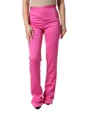 Versace Viscose High Waist Straight Casual Trouser Women's Pants In Pink