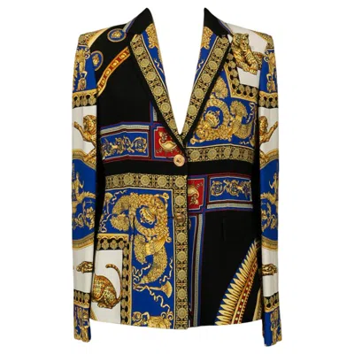 Pre-owned Versace Viscose Jacket In Black