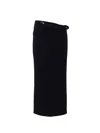 Versace Viscose Skirt With Torchon In Black