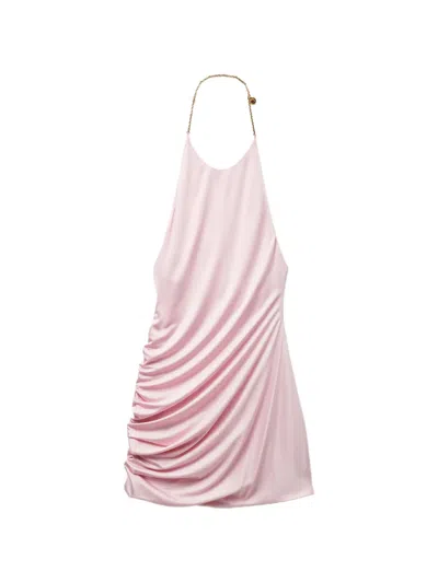 Versace Viscose-jersey Draped Mini Dress In Multi