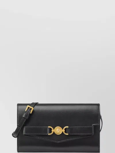 Versace Vitello Calfskin Shoulder Strap Cardholder