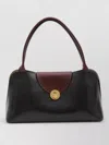 Versace Vivian Medium Two-tone Textured-leather Shoulder Bag