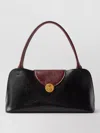 Versace Vivian Medium Two-tone Textured-leather Shoulder Bag