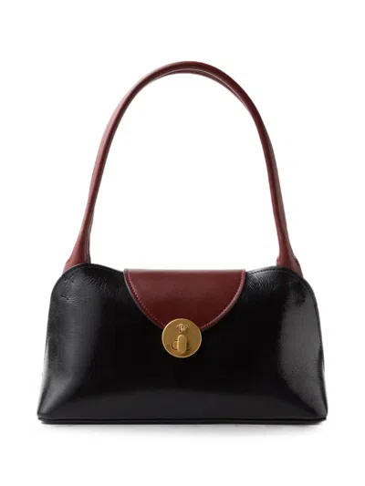 Versace Vivian Small Leather East/west Shoulder Bag In Black