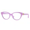 Versace Vk 3004f 5424 48mm Unisex Cat-eye Eyeglasses 48mm In Multi