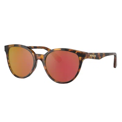 Versace Vk 4427u 51196q 46mm Unisex Round Sunglasses In Brown