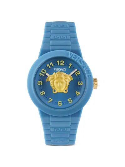 Versace Kids' V-pop 34mm Watch In Blue