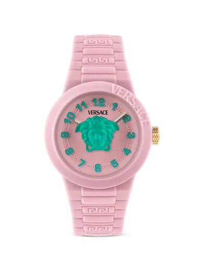 Versace Kids' V-pop 34mm Watch In Pink