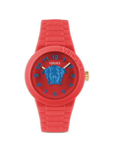 Versace Kids' V-pop 34mm Watch In Red