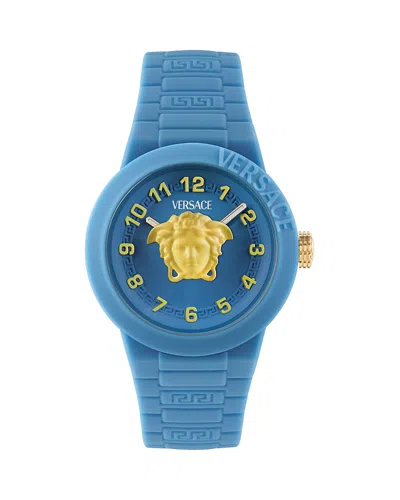 Versace V-pop Kids Watch, 34mm In Blue