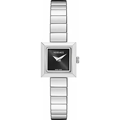 Versace V-square Petite Bracelet Watch In Gray