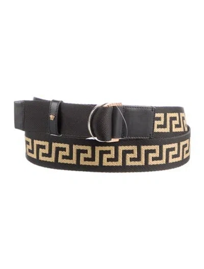Pre-owned Versace Waist Belt In Black