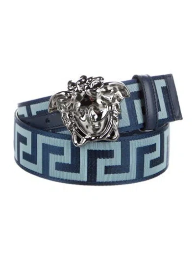 Pre-owned Versace Waist Belt In Blue