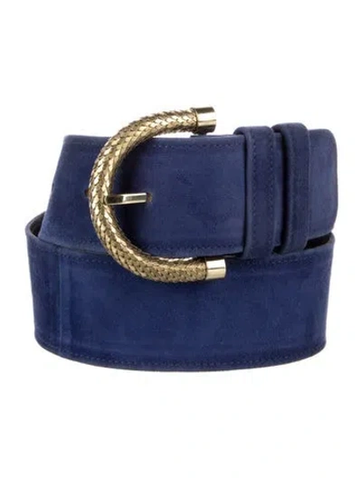 Pre-owned Versace Waist Belt In Blue