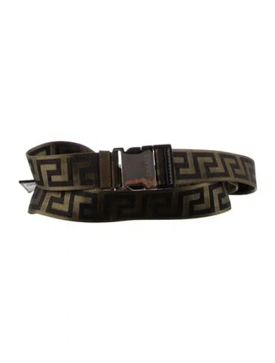 Pre-owned Versace Waist Belt In Green