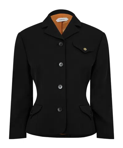 VERSACE WAIST-HUGGING SINGLE- SUIT JACKET