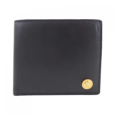 Pre-owned Versace Wallet (bi-fold) () In Black