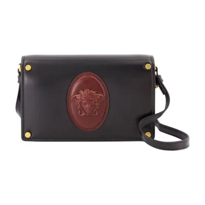 Versace Wallet On Chain -  - Leather - Black