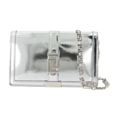 Versace Wallet On Chain In Brown