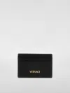 Versace Tag Logo Card Holder In Multicolor