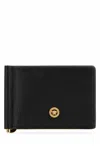 Versace Black Leather Medusa Biggie Wallet