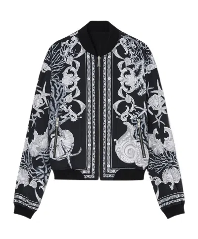 VERSACE VERSACE BAROCCO SEA REVERSIBLE ZIPPED BOMBER JACKET