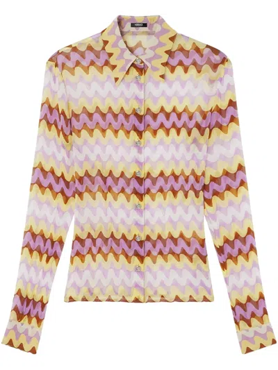 VERSACE WAVE CREPE SHIRT