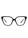 Versace Wayfarer-frame Glasses In Black