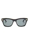Versace Wayfarer-frame Sunglasses In Black