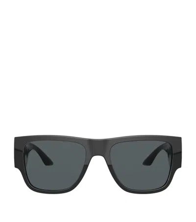 Versace Wayfarer Sunglasses In Black