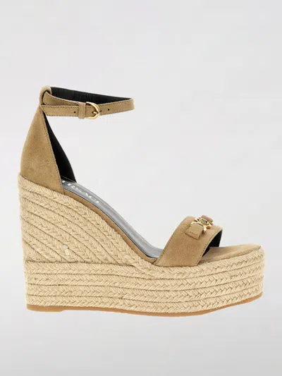 VERSACE WEDGE SHOES VERSACE WOMAN COLOR BEIGE,G59742022